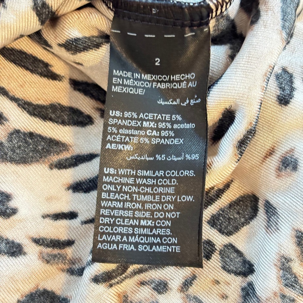 2 Chicos Womens Sweater Large Leopard Animal Print Bundle Classic Mob Wife 20115 - Picture 10 of 13